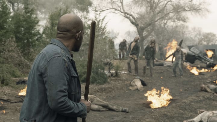 Lennie James as Morgan Jones – Fear the Walking Dead _ Season 5, Episode 1 – Photo Credit: Ryan Green/AMC