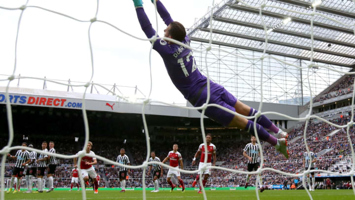 NEWCASTLE UPON TYNE, ENGLAND – SEPTEMBER 15: Granit Xhaka of Arsenal (not pictured) scores his team’s first goal past Martin Dubravka of Newcastle United during the Premier League match between Newcastle United and Arsenal FC at St. James Park on September 15, 2018 in Newcastle upon Tyne, United Kingdom. (Photo by Alex Livesey/Getty Images)