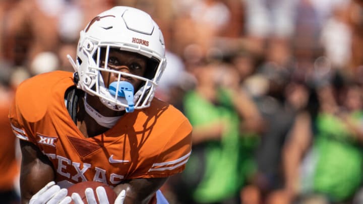 Xavier Worthy, Texas football Mandatory Credit: Sara Diggins/Austin American-Statesman-USA TODAY NETWORK