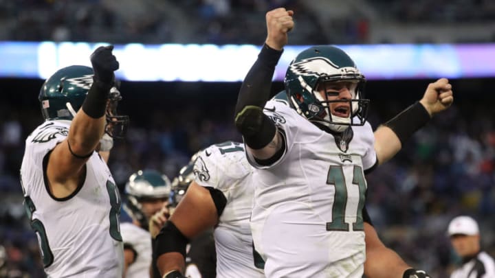 BALTIMORE, MD - DECEMBER 18: Quarterback Carson Wentz