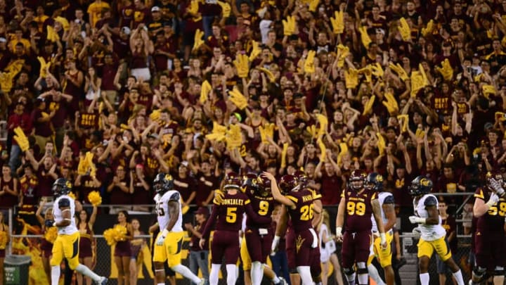 TEMPE, AZ - SEPTEMBER 24: Place kicker Zane Gonzalez