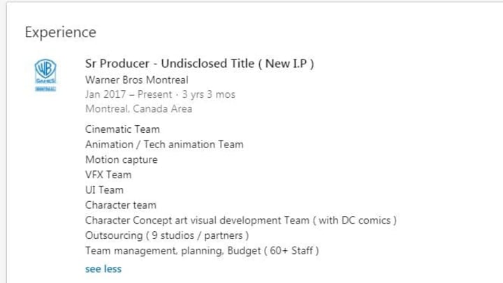 A LinkedIn post spotted by an astute observer.