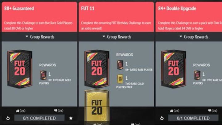 EA Sports released multiple upgrade SBCs in FIFA 20.