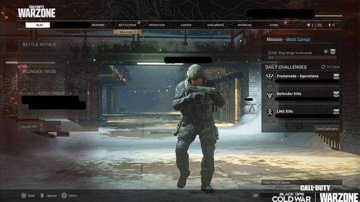 Activision Reveals Warzone and Black Ops Cold War Menu Integration