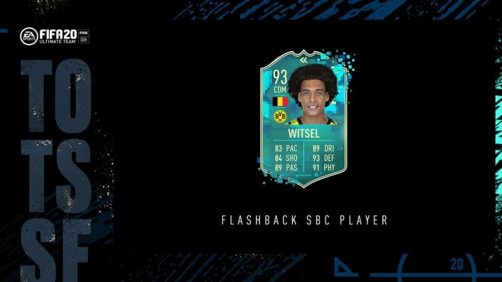 Alex Witsel's receives a Flashback to his 2019 TOTS.