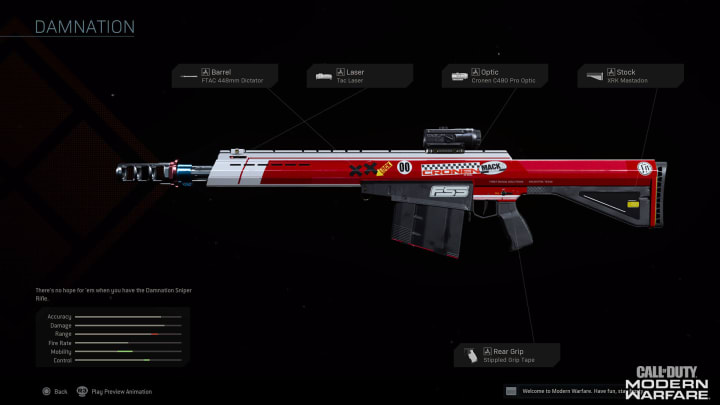 The Rytec AMR Sniper Rifle is a versatile weapon for taking out artillery as well as infantry. Unlock it and test it out! The Rytec AMR Sniper Rifle is a versatile weapon for taking out artillery as well as infantry. Unlock it and test it out!