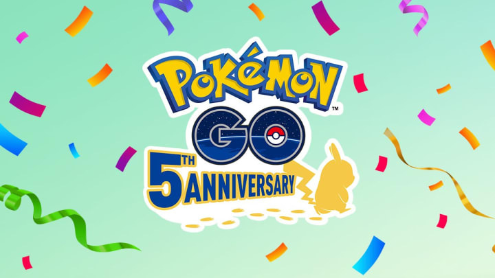 In commemoration of the title's fifth anniversary, Shiny Flying Pikachu with a 5-shaped balloon is available for the first time in Pokémon GO.
