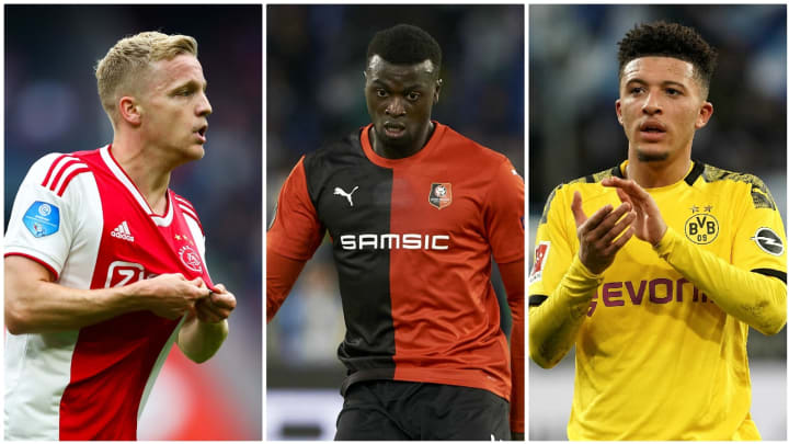 Van de Beek, M'baye Niang et Jadon Sancho Van de Beek, M'baye Niang et Jadon Sancho