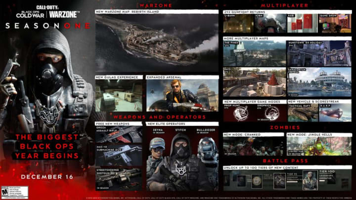 A look at the Season 1 roadmap for Black Ops Cold War.