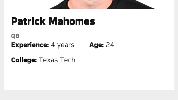 The Kansas City Chiefs website had a hilarious error on Patrick Mahomes' page. The Kansas City Chiefs website had a hilarious error on Patrick Mahomes' page.