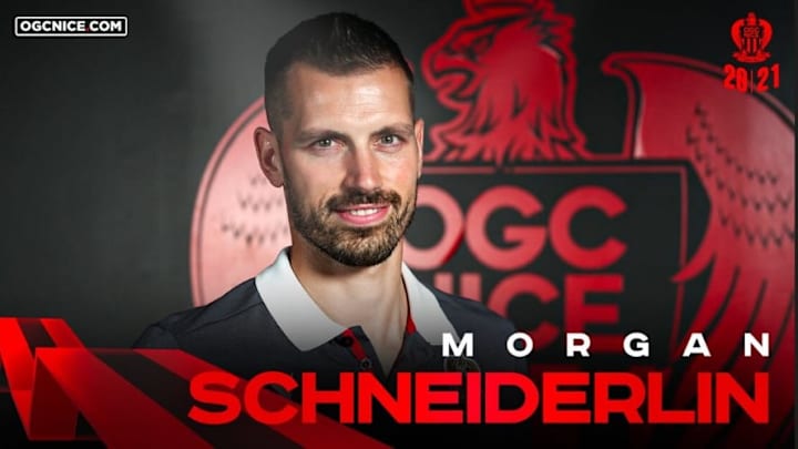 Morgan Schneiderlin with Nice Morgan Schneiderlin with Nice