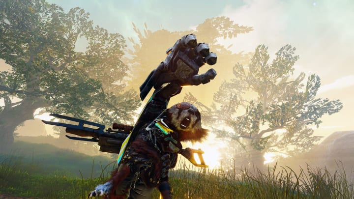 Biomutant's hand mount is meme-y and unique.