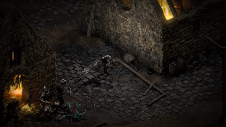 Identifying items in Diablo requires either a Scroll of Identify or a chat with Deckard Cain. Identifying items in Diablo requires either a Scroll of Identify or a chat with Deckard Cain.