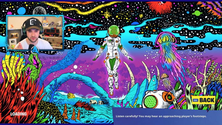 A loading screen ties the Siona skin to the underwater spaceship. A loading screen ties the Siona skin to the underwater spaceship.