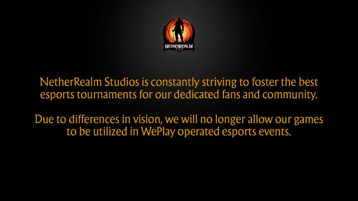 NetherRealm Studios and WePlay eSports Operations NetherRealm Studios and WePlay eSports Operations