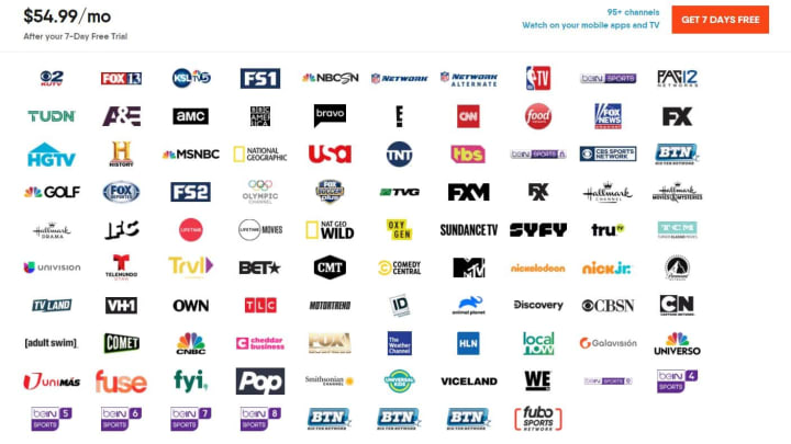 One of the many packages offered by fuboTV. 