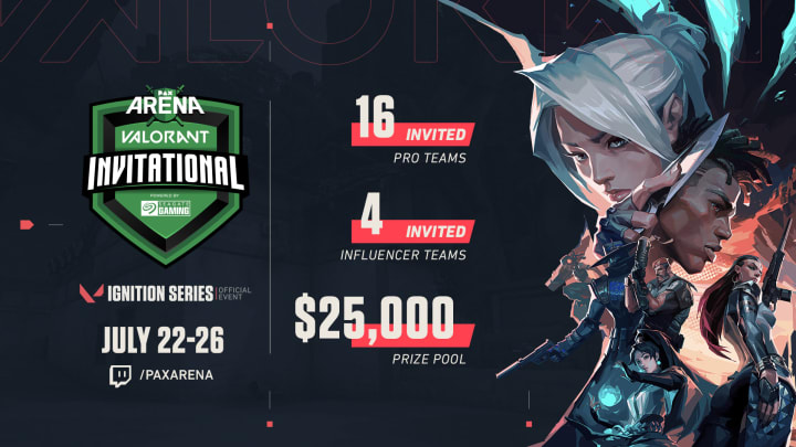 PAX Arena's Valorant Invitational will pit 16 pro teams against four influencer teams. PAX Arena's Valorant Invitational will pit 16 pro teams against four influencer teams.