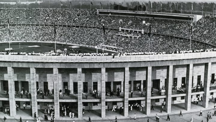 L'Olympiastadion, antre des JO 1936 et de la rencontre amicale entre l'Allemagne et l'Angleterre en 1938. 