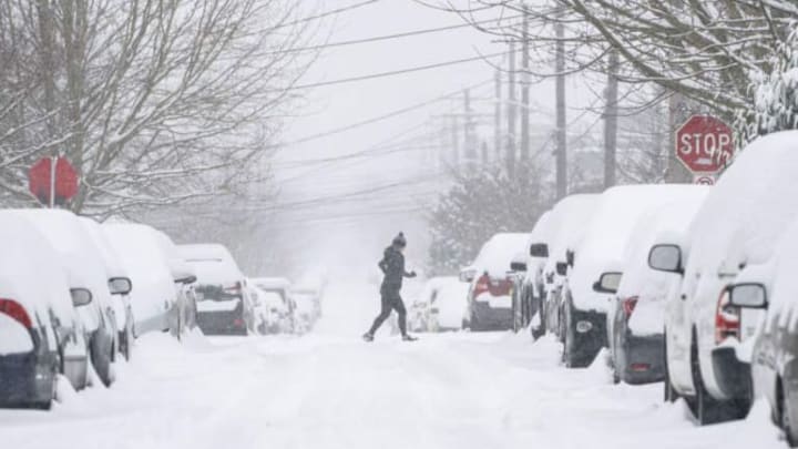 Nevadas intensas en una región de los Estados Unidos. Nevadas intensas en una región de los Estados Unidos.