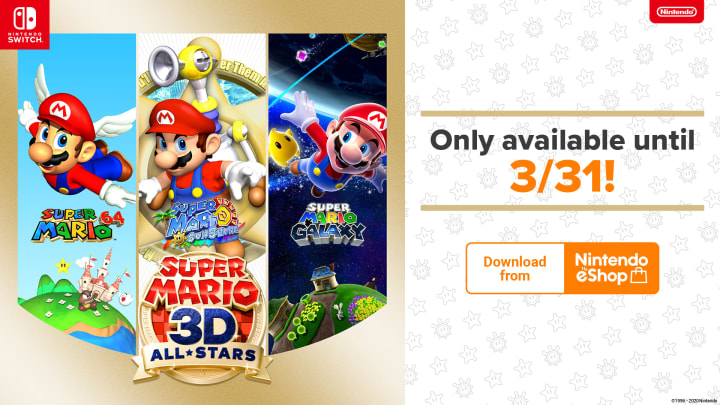 Nintendo Confirms Download Codes for Super Mario 3D All-Stars Will Work After March 31