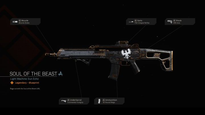 Soul of the beast brings a fierce new look to the Holger-26 LMG. 
