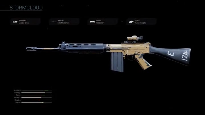 The Stormcloud Warzone Blueprint is an epic rarity FAL variant that can be used by players in Warzone and Modern Warfare. The Stormcloud Warzone Blueprint is an epic rarity FAL variant that can be used by players in Warzone and Modern Warfare.