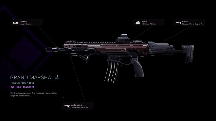 The Grand Marshal Blueprint for the Kilo 141 is a beautiful variant for the Kilo 141. Is it worth using over the comparable Grau .556 in Warzone? The Grand Marshal Blueprint for the Kilo 141 is a beautiful variant for the Kilo 141. Is it worth using over the comparable Grau .556 in Warzone?