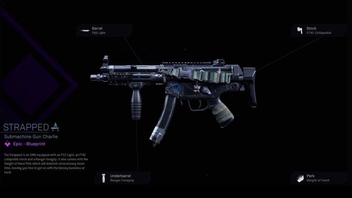 Strapped Warzone Blueprint How To Unlock The Mp5 Blueprint