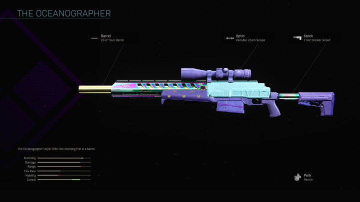 The Oceanographer HDR blueprint in Warzone.