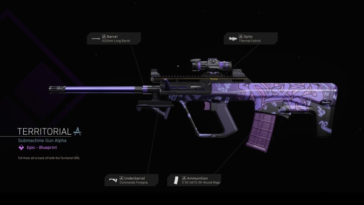 The Territorial SMG in Warzone. The Territorial SMG in Warzone.