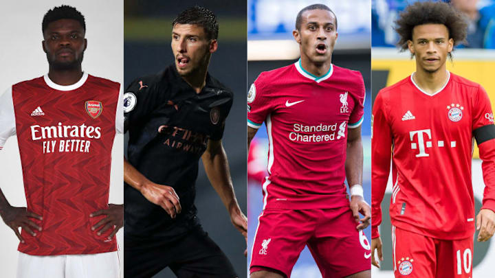 Thomas Partey, Ruben Dias, Thiago Alcantara, Leroy Sane Thomas Partey, Ruben Dias, Thiago Alcantara, Leroy Sane