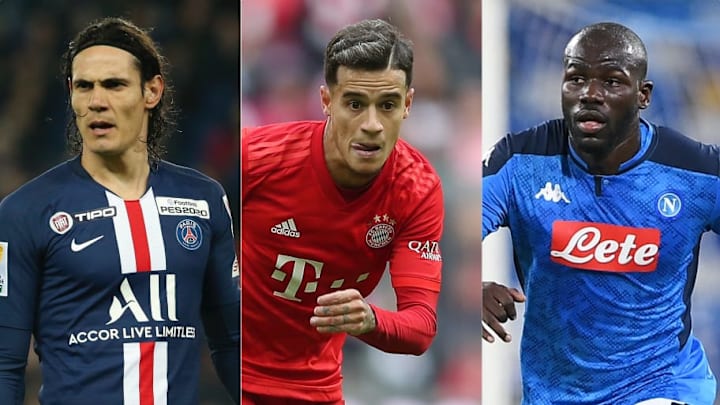Cavani, Coutinho, Koulibaly Cavani, Coutinho, Koulibaly