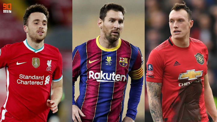 Diogo Jota, Lionel Messi, Phil Jones Diogo Jota, Lionel Messi, Phil Jones