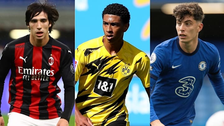 Sandro Tonali, Jude Bellingham, Kai Havertz
