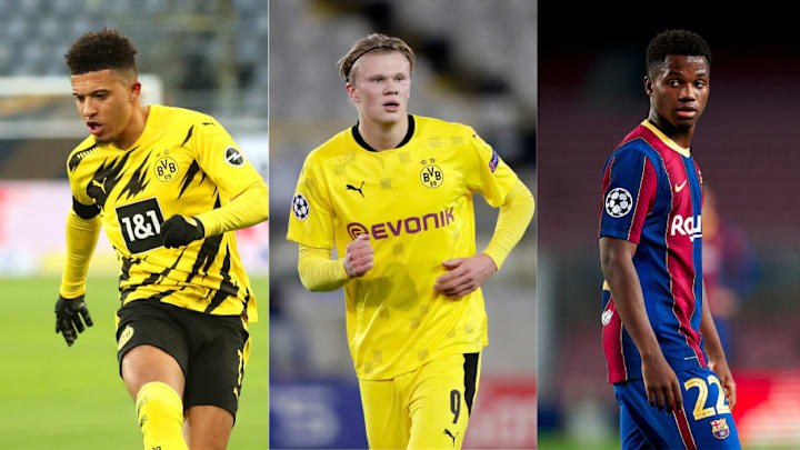 Jadon Sancho, Erling Haaland, Ansu Fati