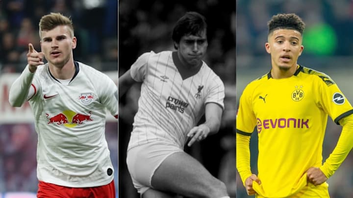 Timo Werner, Michael Robinson, Jadon Sancho Timo Werner, Michael Robinson, Jadon Sancho