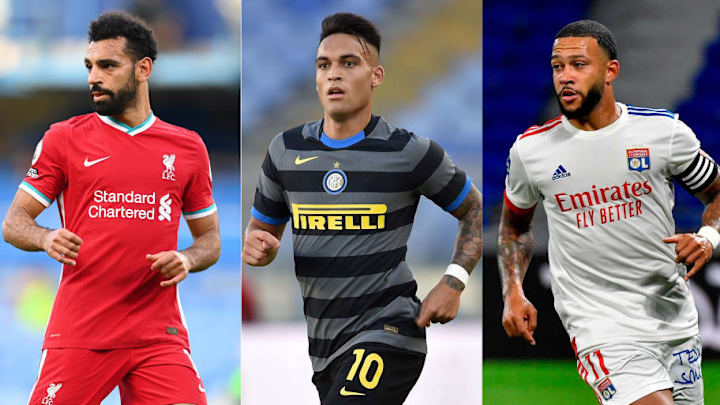 Mohammed Salah, Lautaro Martinez, Memphis Depay