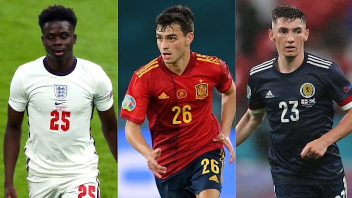 Bukayo Saka England, Pedri Spain, Billy Gilmour Scotland Bukayo Saka England, Pedri Spain, Billy Gilmour Scotland