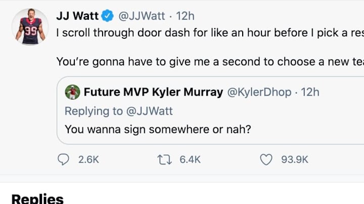 J.J. Watt gives perspective on his free agency decision. J.J. Watt gives perspective on his free agency decision.