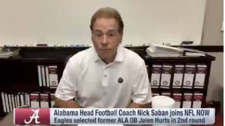 Nick Saban obviously knows his former quarterback Jalen Hurts very well, and sees nothing but success for him in the future in Philadelphia
