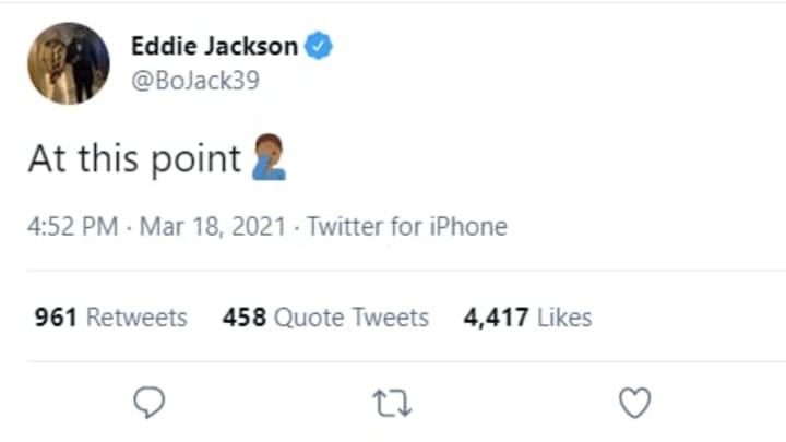 Eddie Jackson Tweet