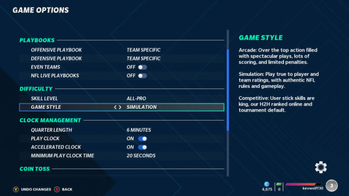 Madden 21 Game Styles are similar to previous years of the franchise, here's all the info.