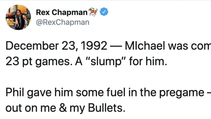 Rex Chapman was one of many NBA players to get toasted by Michael Jordan.