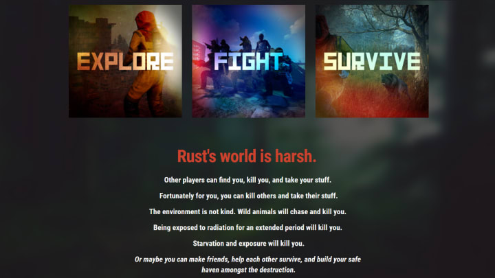 Players finally have an official release date announced for Rust on consoles.