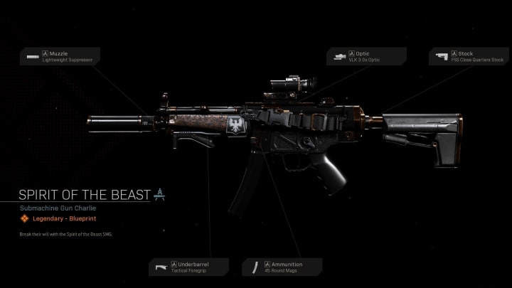 This SMG blueprint will awaken the beast inside of you. This SMG blueprint will awaken the beast inside of you.