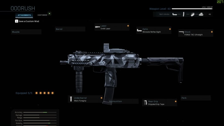 The MP7 has very little recoil, great starting magazine, and the ability to kit the weapon out to net only positives.