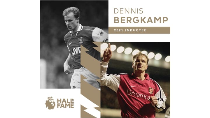 Dennis Bergkamp is the sixth inductee into the Premier League Hall of Fame