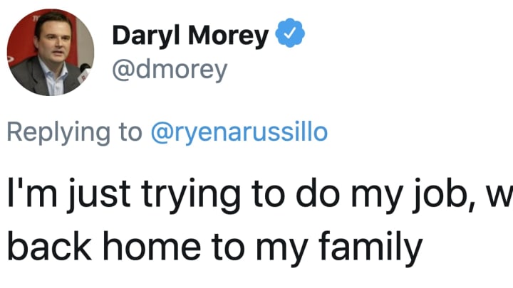 Daryl Morey and Ryen Rusillo exchanged barbs