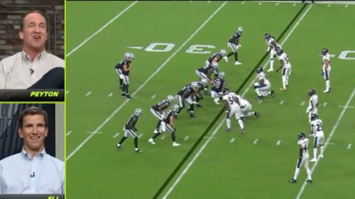 peyton manning trolled tom brady on monday night football broadcast