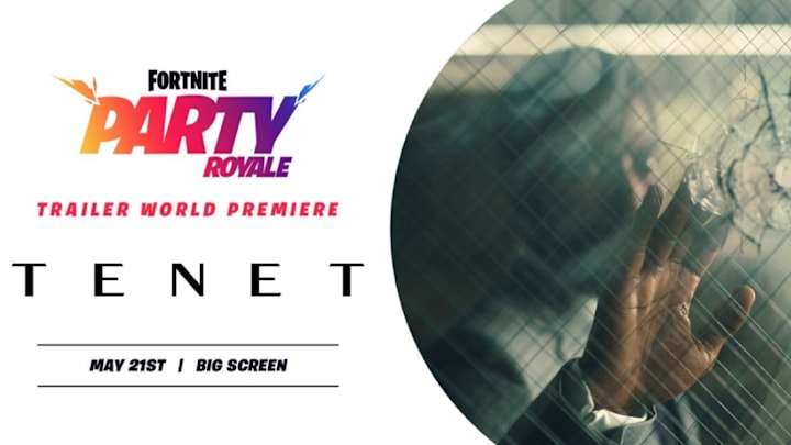 Tenent is Christopher Nolan's newest mind-boggling cinema masterpiece set to release in July, and its latest trailer will debut inside of Fortnite. Tenent is Christopher Nolan's newest mind-boggling cinema masterpiece set to release in July, and its latest trailer will debut inside of Fortnite.